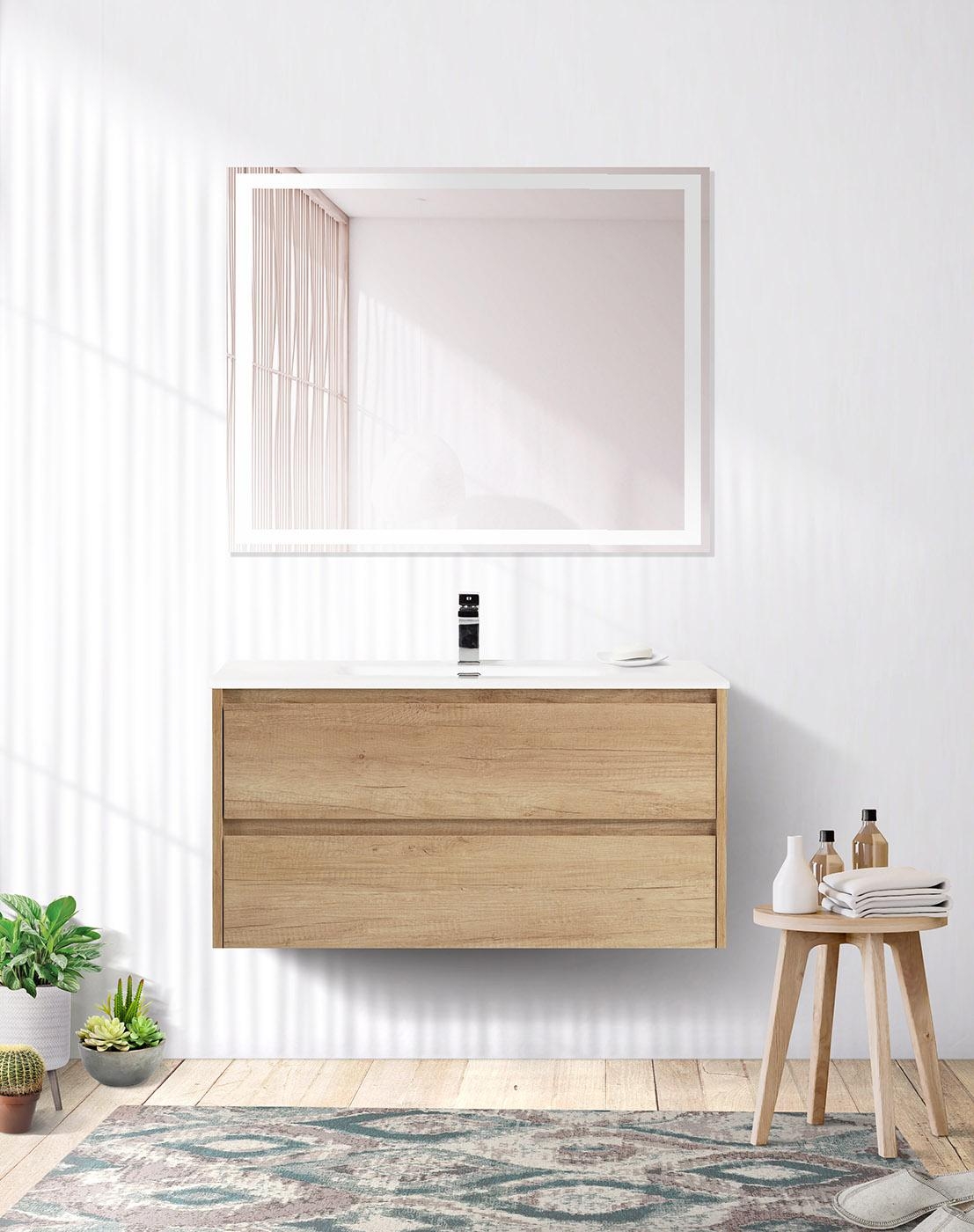 

Тумба для ванной BelBagno KRAFT 90 с раковиной BB910/BO Rovere Nebrasca Nature, Коричневый