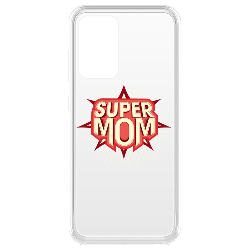

Чехол-накладка Krutoff Clear Case Супер Мама для Samsung Galaxy A52 (A525), Прозрачный