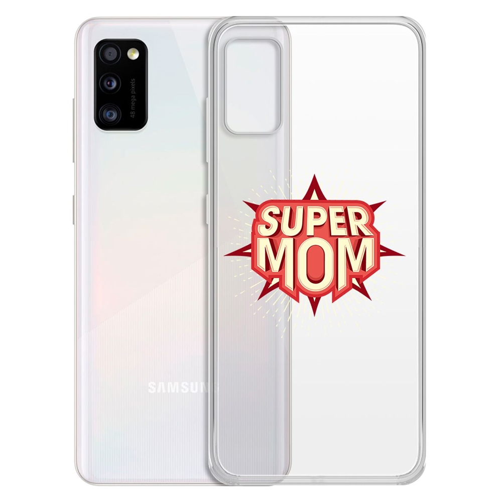 

Чехол-накладка Krutoff Clear Case Супер Мама для Samsung Galaxy A41 (A415)