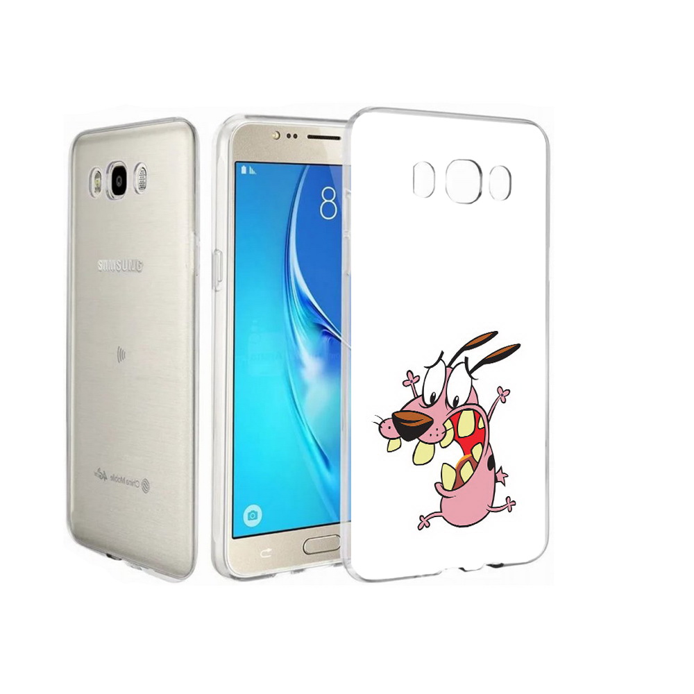 

Чехол MyPads Tocco для Samsung Galaxy J7 зубастый бобик, Прозрачный, Tocco