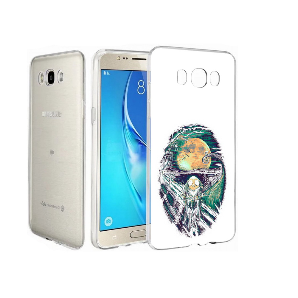 

Чехол MyPads Tocco для Samsung Galaxy J7 зубастое существо абстракция, Прозрачный, Tocco