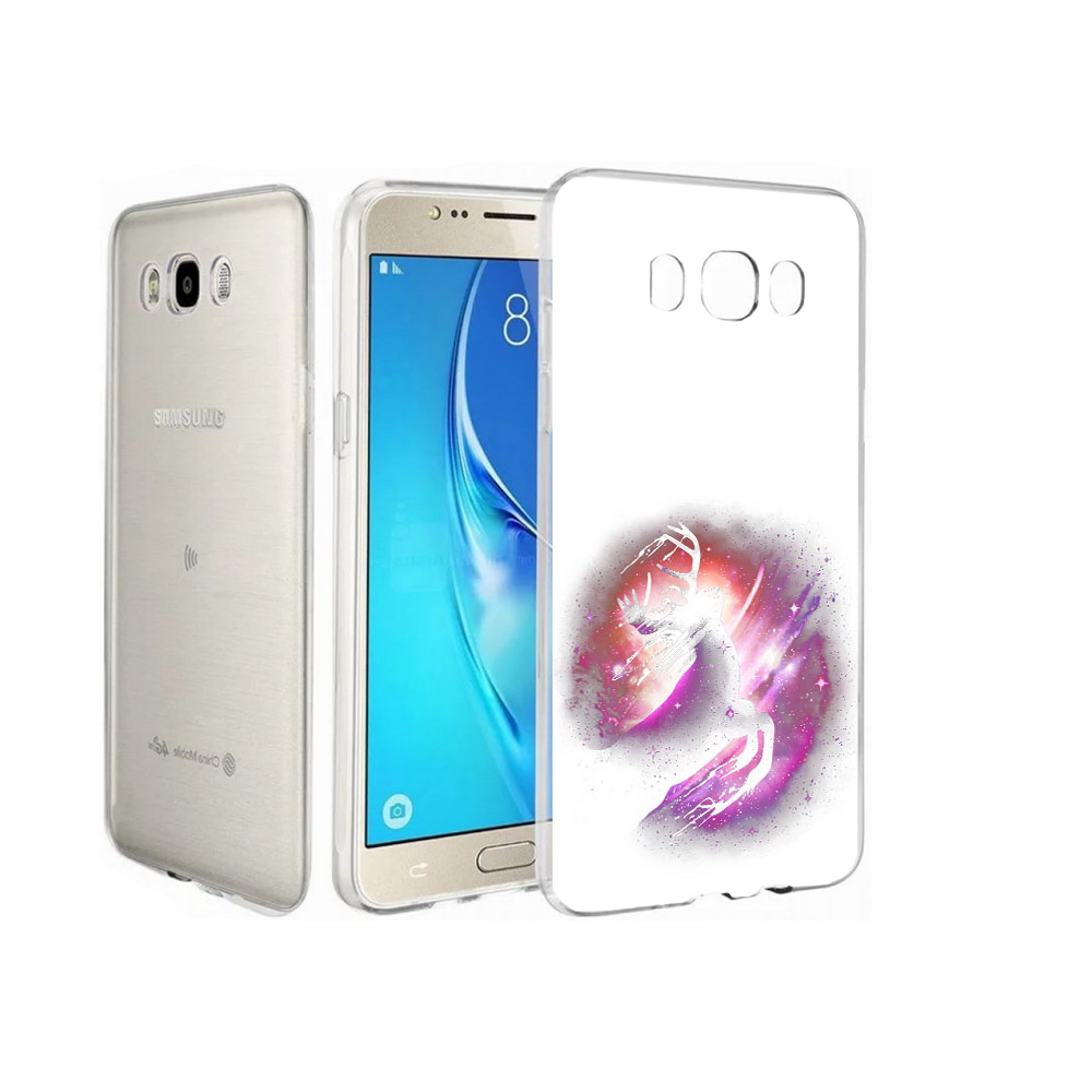 

Чехол MyPads Tocco для Samsung Galaxy J7 звездный олень, Прозрачный, Tocco