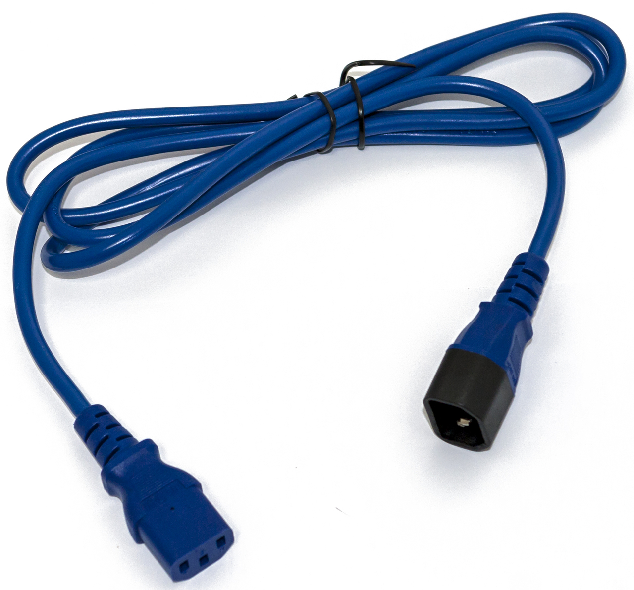 фото Кабель питания hyperline pwc-iec13-iec14-1.0-bl 1.0m