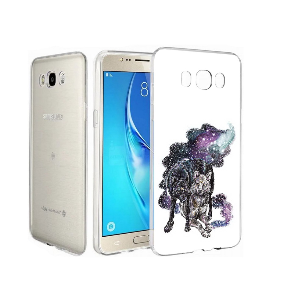 

Чехол MyPads Tocco для Samsung Galaxy J7 звездные волки, Прозрачный, Tocco