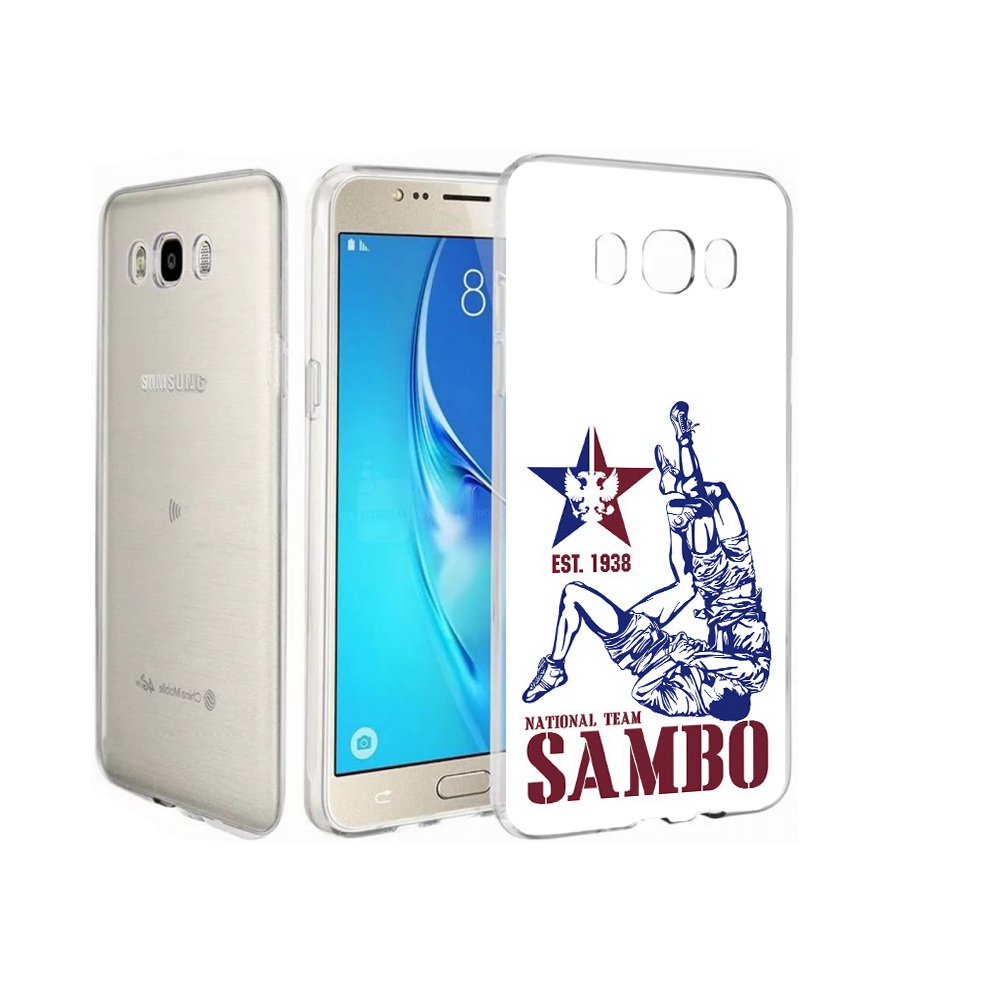 

Чехол MyPads Tocco для Samsung Galaxy J7 единоборства самбо, Прозрачный, Tocco
