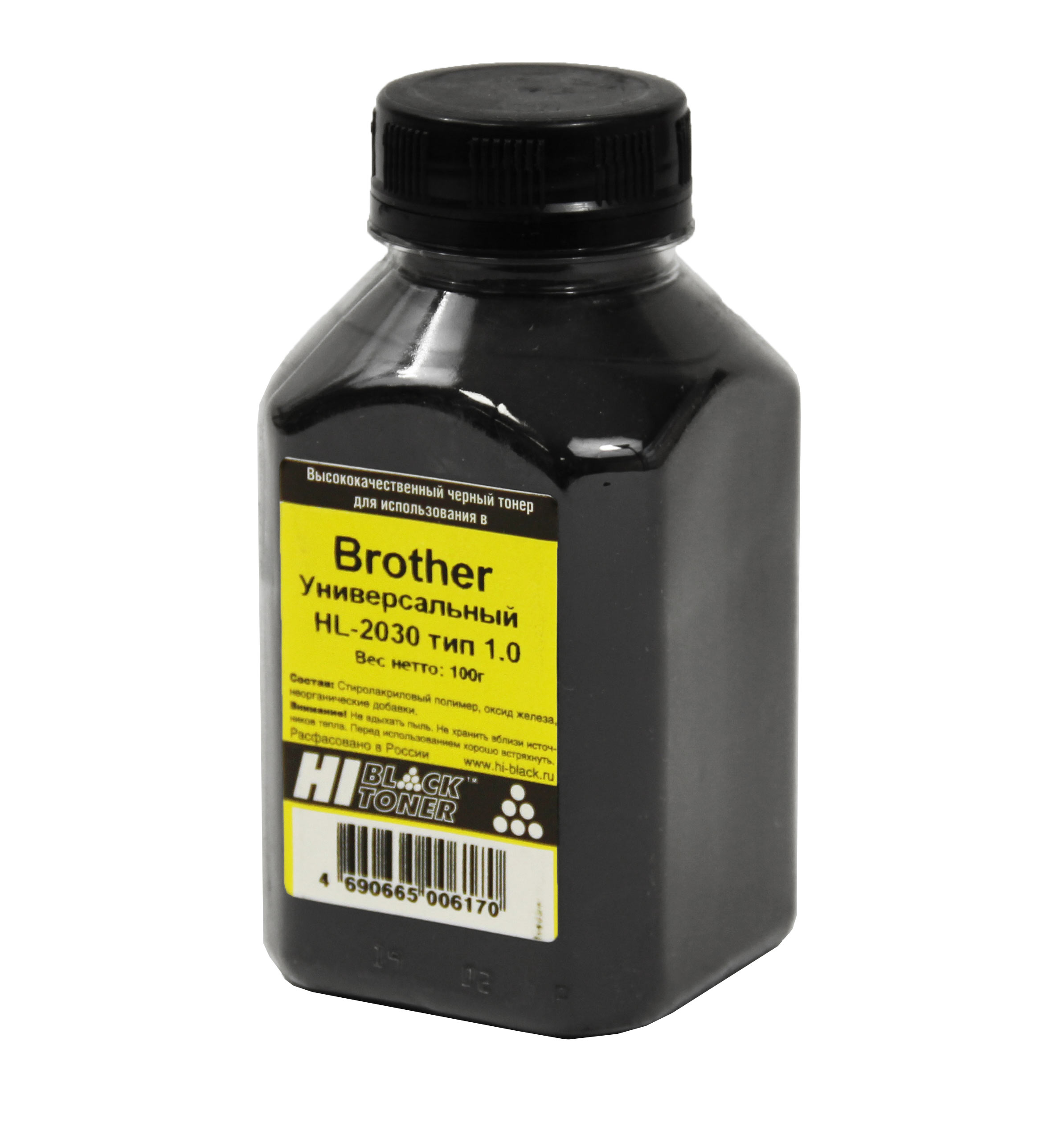 

Тонер Hi-Black подходит для Brother HL-2030 Тип 1.0 100г, банка Универсальный