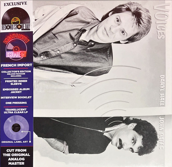 Daryl Hall, John Oates VOICES - RSD 2021 RELEASE - ULTRA CLEAR VINYL