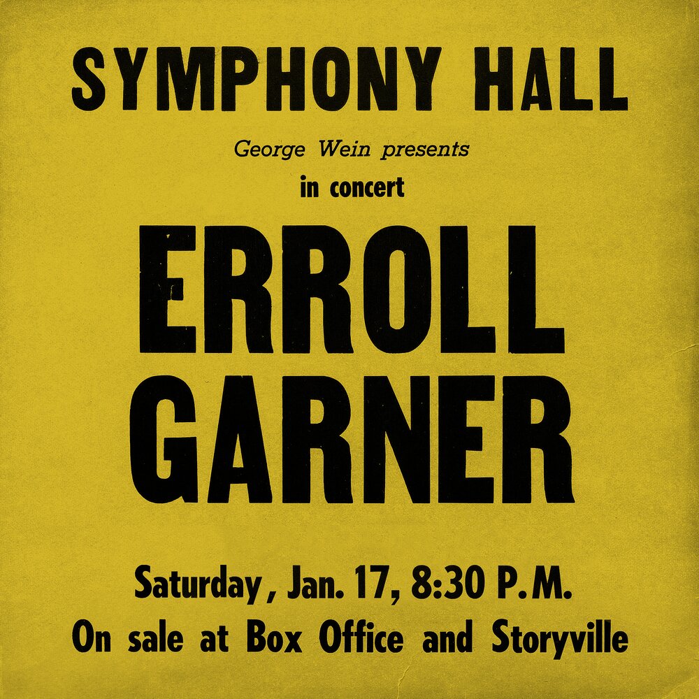 

ERROLL GARNER SYMPHONY HALL CONCERT, SYMPHONY HALL CONCERT