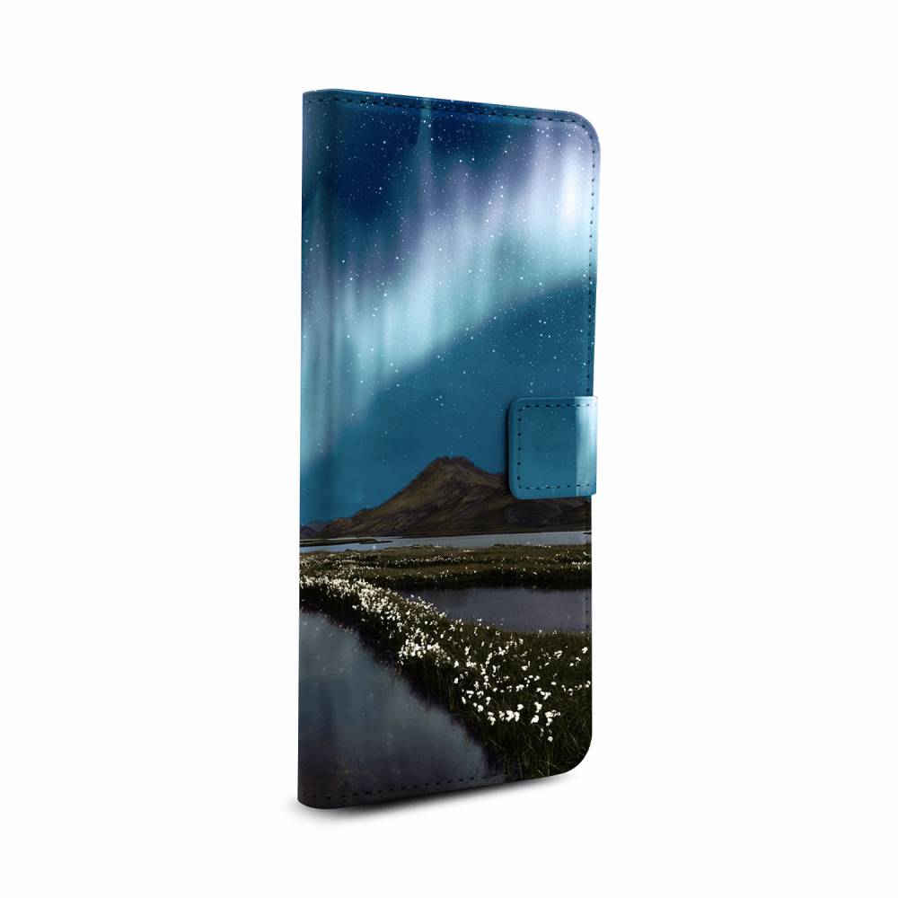 

Чехол Awog на Samsung Galaxy S9 + "Путешествия фон 32 book", Синий;черный;золотистый, 25885-1