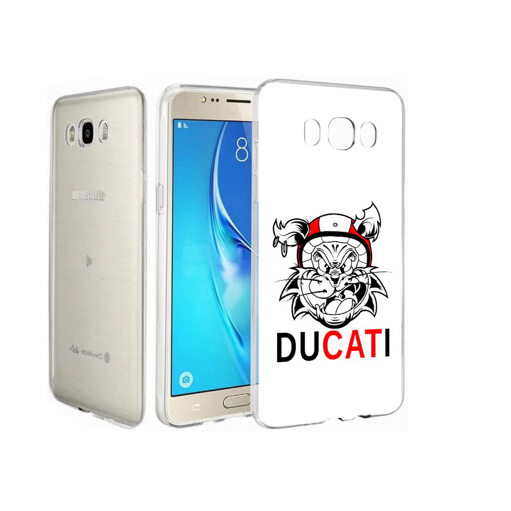 

Чехол MyPads Tocco для Samsung Galaxy J7 дукати, Прозрачный, Tocco