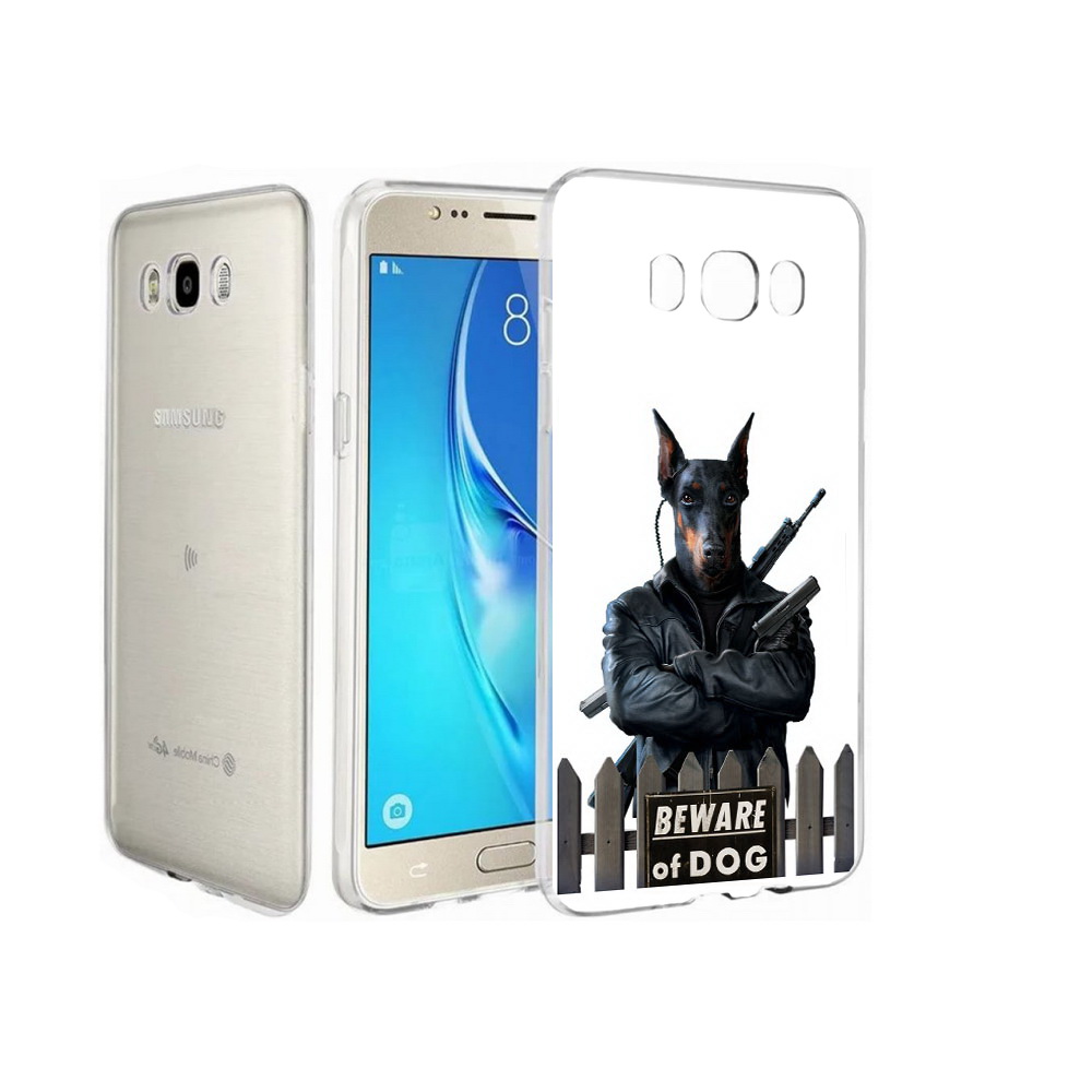 Чехол MyPads Tocco для Samsung Galaxy J7 доберман