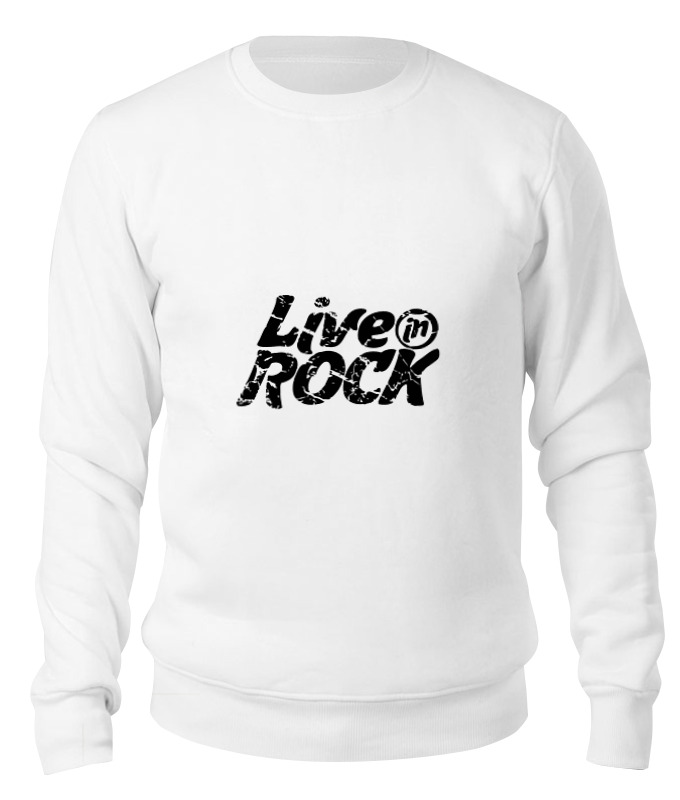 

Свитшот унисекс Printio Liveinrock белый XS, Liveinrock