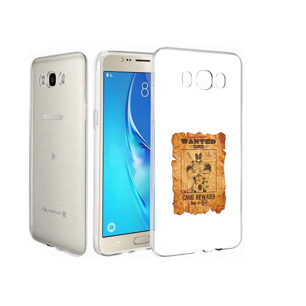 

Чехол MyPads Tocco для Samsung Galaxy J7 дедпул, Прозрачный, Tocco