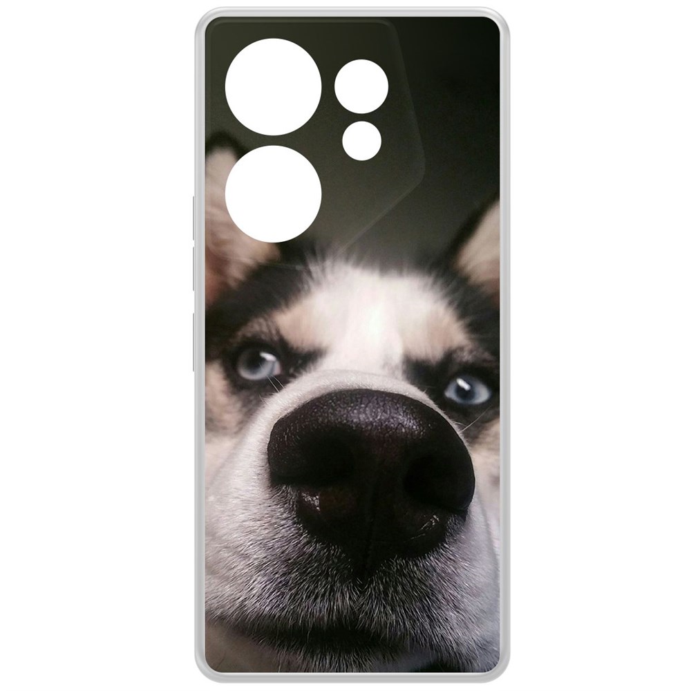

Чехол-накладка Krutoff Clear Case Нос для TECNO Camon 20 Premier, Прозрачный