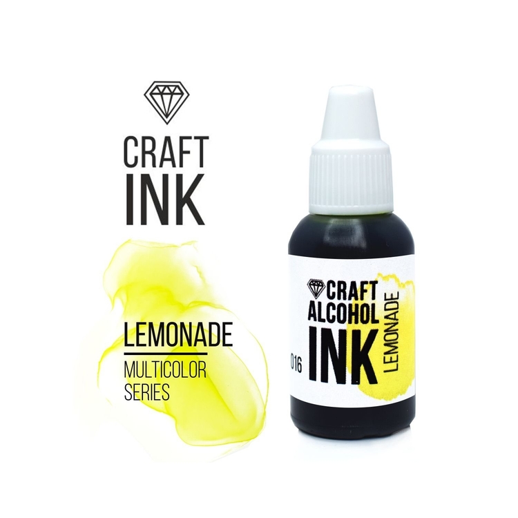 

Алкогольные чернила яркие лимонные (Lemonade) 20 мл, Craft Alcohol INK CAI-022