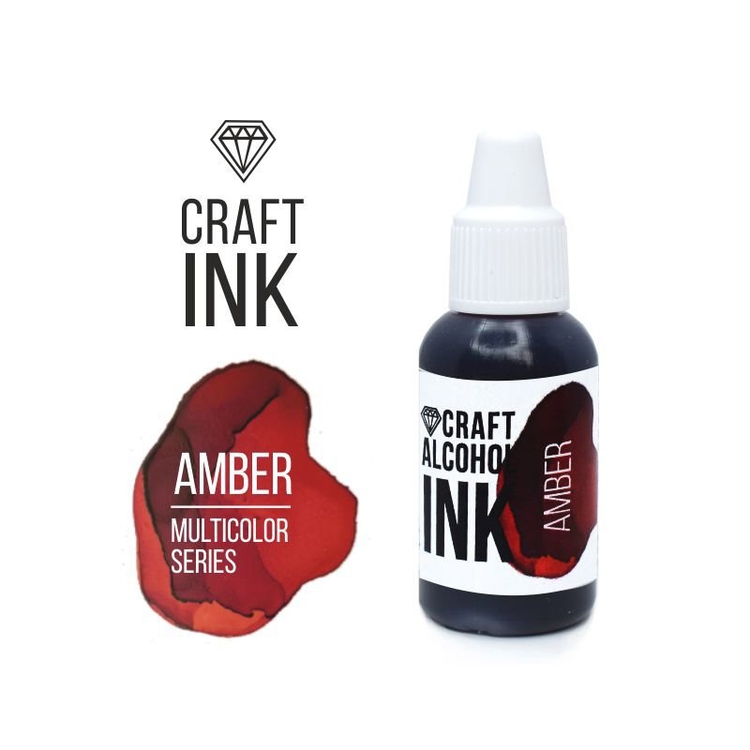 

Алкогольные чернила янтарь (Amber) 20 мл, Craft Alcohol INK CAI-036