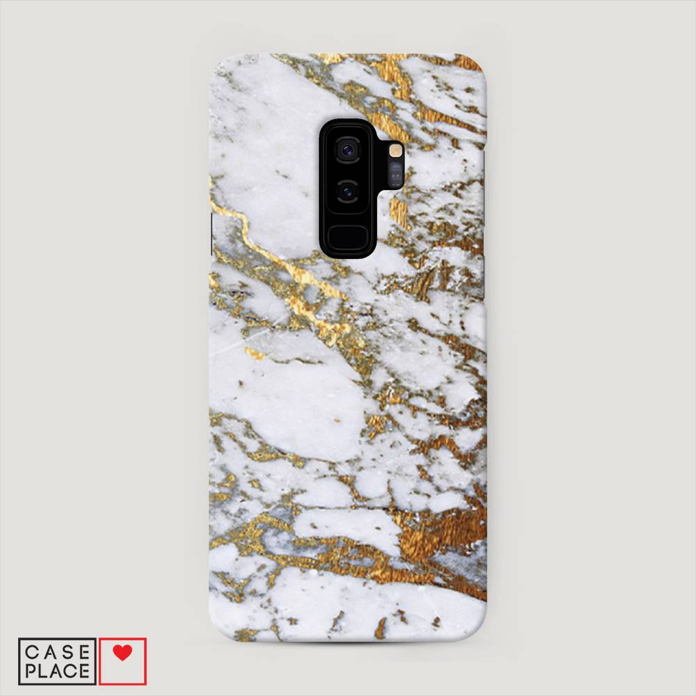 фото Чехол awog "белый мрамор" для samsung galaxy s9 +
