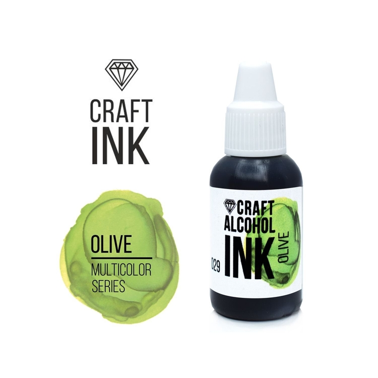 

Алкогольные чернила оливковые (Olive) 20 мл, Craft Alcohol INK CAI-026