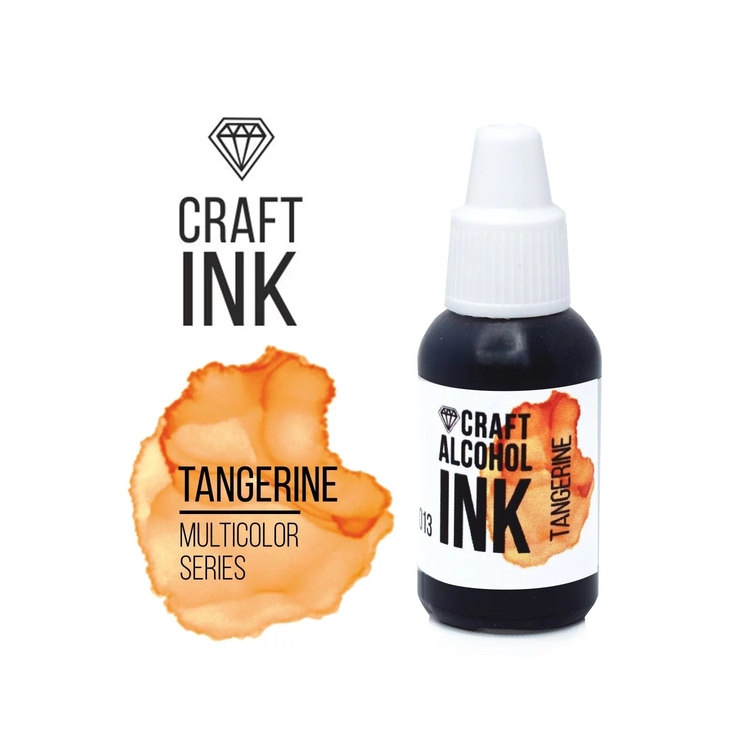 

Алкогольные чернила мандаринка (Tangerine) 20 мл, Craft Alcohol INK CAI-020