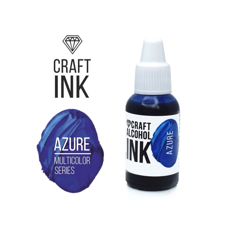 

Алкогольные чернила лазурь (Azure) 20 мл, Craft Alcohol INK CAI-023