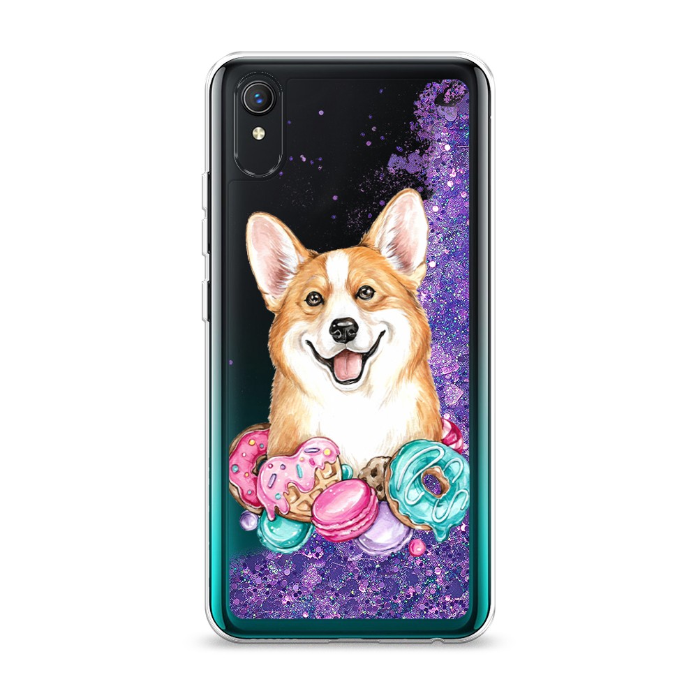 

Жидкий чехол с блестками "Корги и сладости" на Vivo Y1s, 263292-1