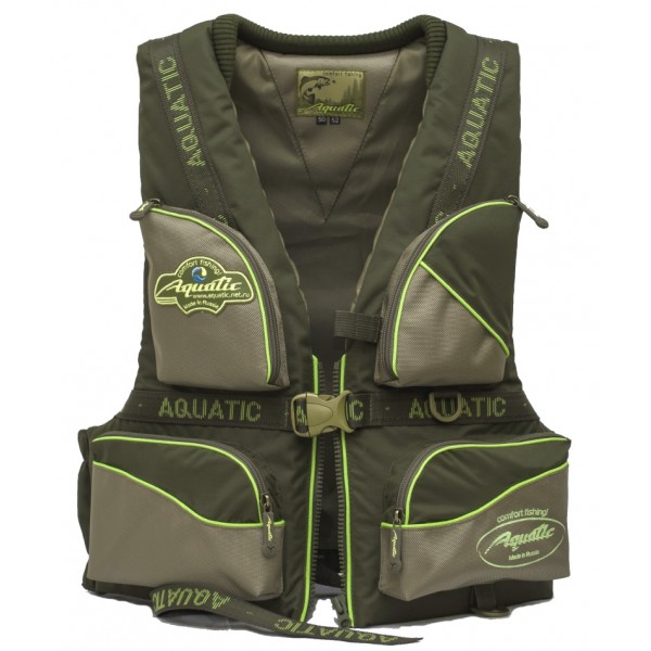 

AQUATIC Жилет страховочный Aquatic ЖС-02, хаки, 50-52
