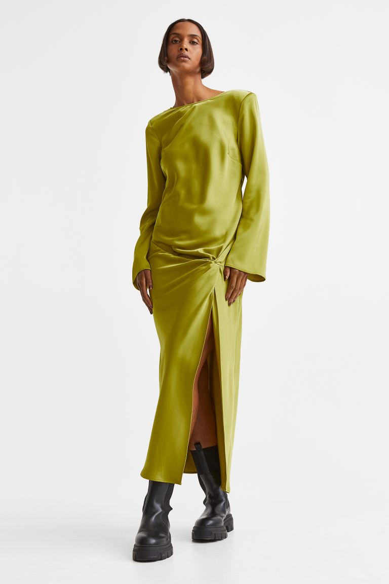 

Платье женское H&M 1124363001 хаки XS (доставка из-за рубежа), 1124363001