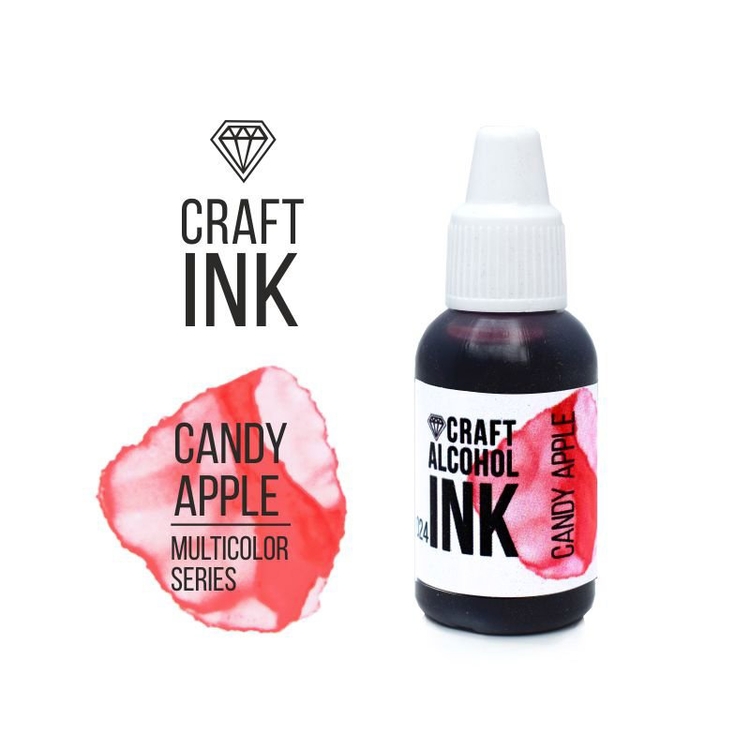 

Алкогольные чернила карамельное яблоко (Candy Apple) 20 мл, Craft Alcohol INK CAI-009