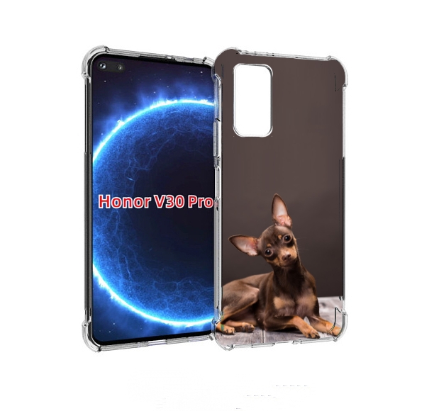 

Чехол бампер MyPads тои терьер для Honor V30 Pro, Прозрачный, Tocco