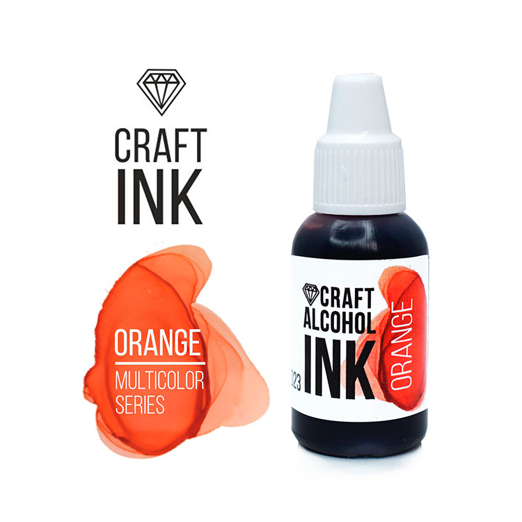 

Алкогольные чернила апельсин (Orange) 20 мл, Craft Alcohol INK CAI-014