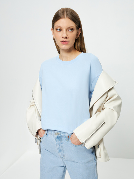 

Футболка женская ZARINA 3123501402 голубая S, 3123501402