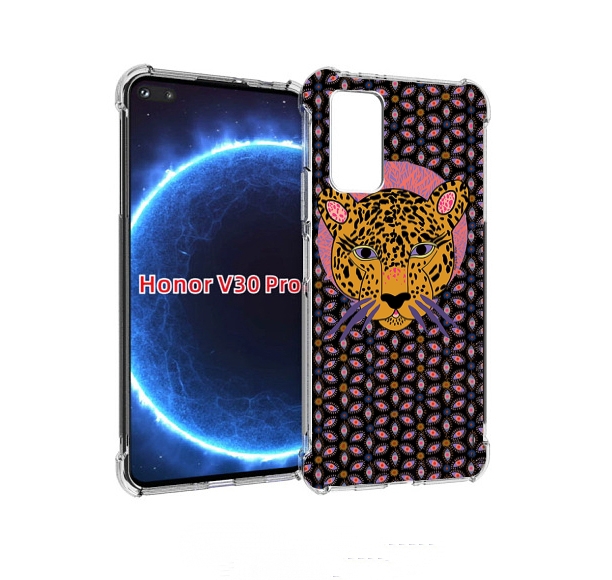 

Чехол бампер MyPads тигр-в-глазах для Honor V30 Pro, Прозрачный, Tocco