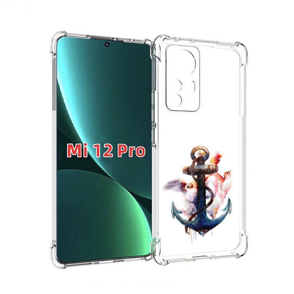 

Чехол MyPads якорь с птицами для Xiaomi 12S Pro, Прозрачный, Tocco
