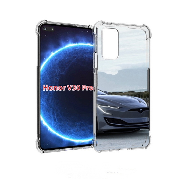 

Чехол бампер MyPads тесла tesla 2 мужской для Honor V30 P, Прозрачный, Tocco