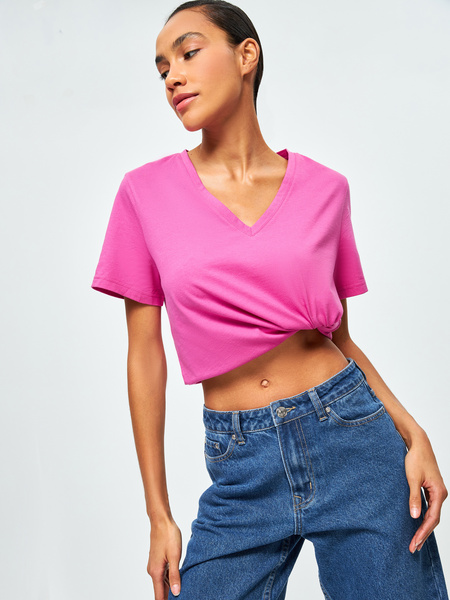 

Футболка женская ZARINA 3123501403 розовая 2XL, 3123501403