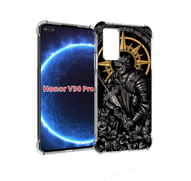 

Чехол бампер MyPads темный железный рыцарь для Honor V30, Прозрачный, Tocco