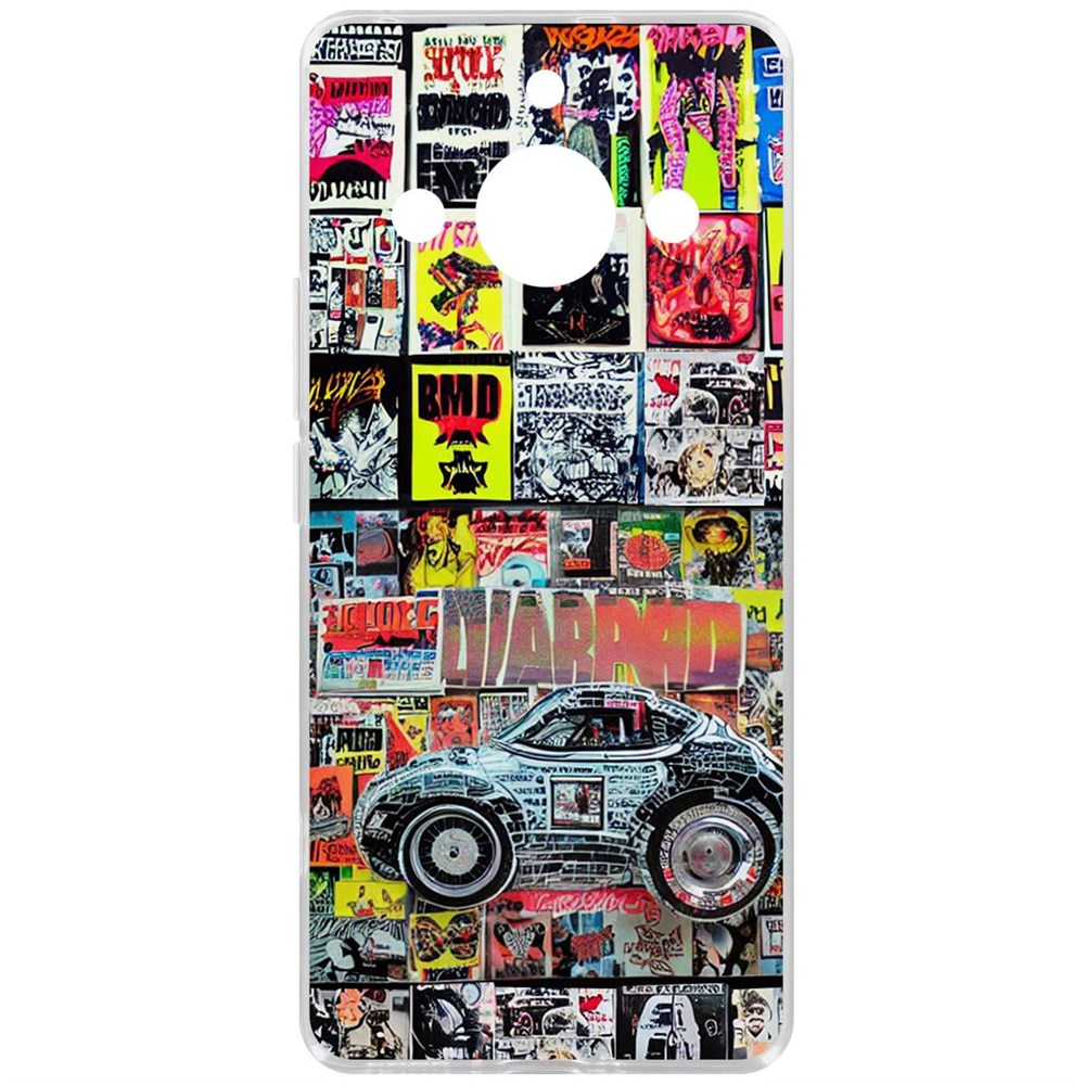 

Чехол-накладка Krutoff Clear Case Автопамфлет для Realme 11 Pro+, Прозрачный