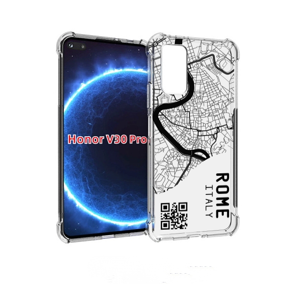 

Чехол бампер MyPads схема-рим для Honor V30 Pro, Прозрачный, Tocco