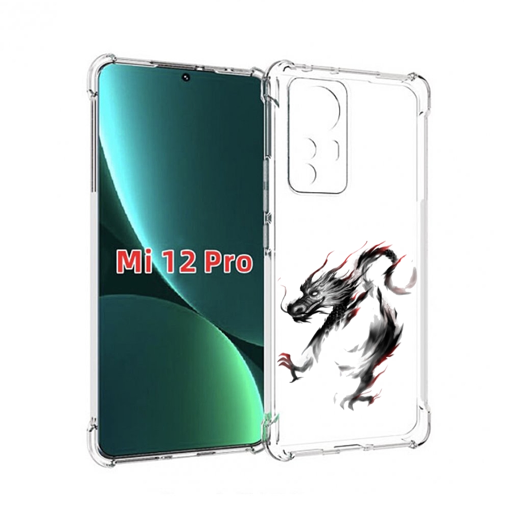 

Чехол MyPads черный дракон для Xiaomi 12S Pro, Прозрачный, Tocco