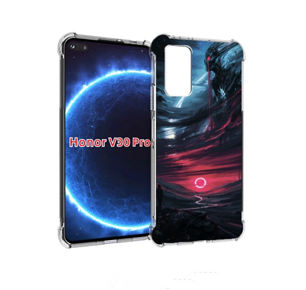 

Чехол бампер MyPads страшный мир для Honor V30 Pro, Прозрачный, Tocco