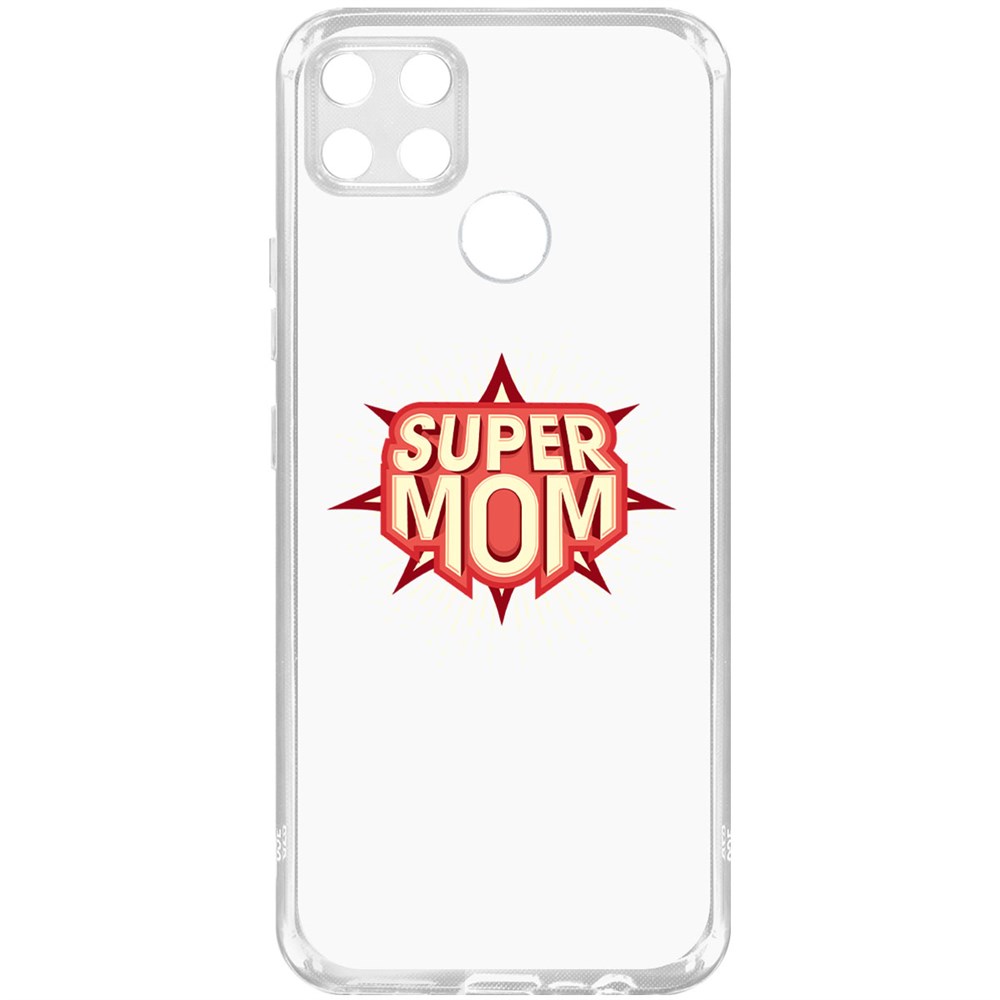 фото Чехол-накладка krutoff clear case супер мама для realme c25