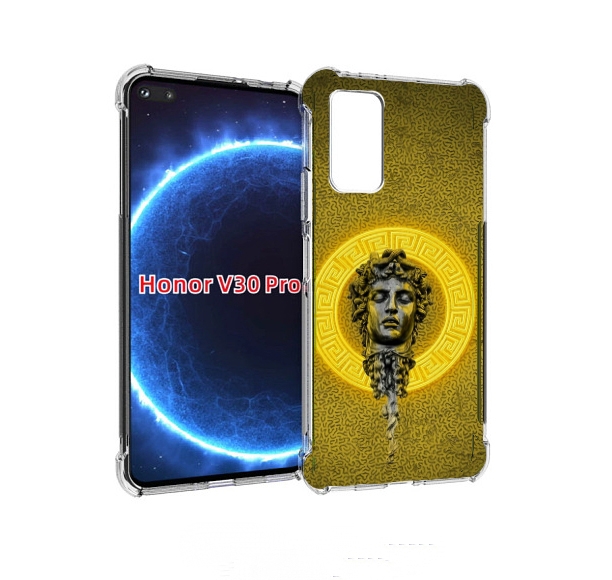 

Чехол бампер MyPads статуя версачи для Honor V30 Pro, Прозрачный, Tocco