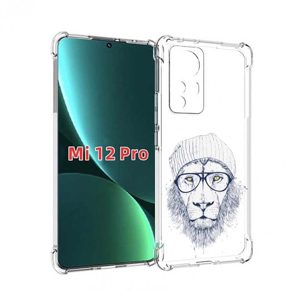 

Чехол MyPads хиппи лев для Xiaomi 12S Pro, Прозрачный, Tocco