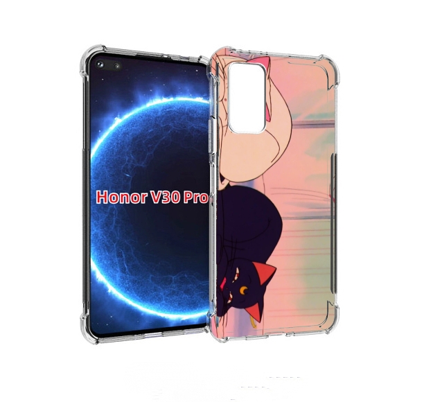 

Чехол бампер MyPads спящие коты для Honor V30 Pro, Прозрачный, Tocco