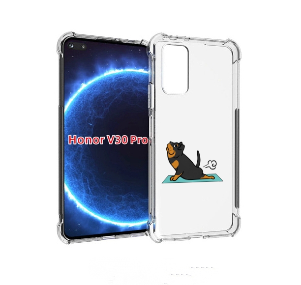 

Чехол бампер MyPads спортивная-собачка для Honor V30 Pro, Прозрачный, Tocco