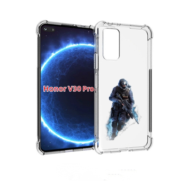 

Чехол бампер MyPads спецназ-ксго для Honor V30 Pro, Прозрачный, Tocco