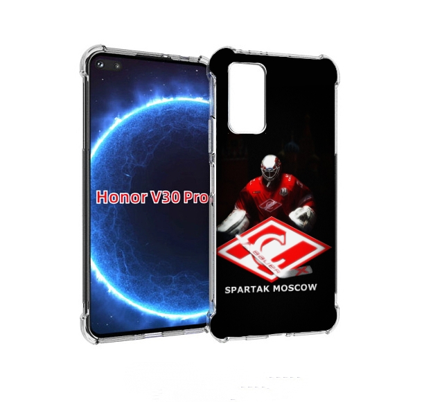 

Чехол бампер MyPads спартак хоккеи мужской для Honor V30, Прозрачный, Tocco