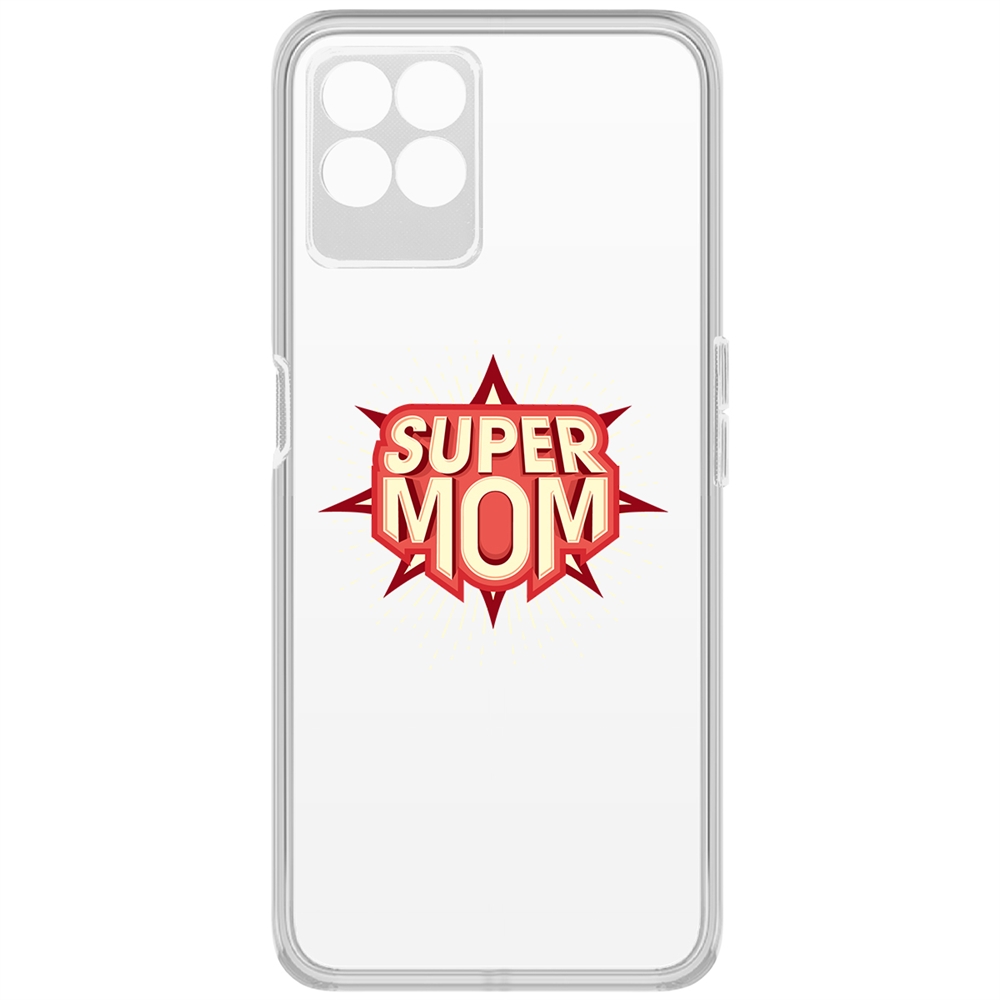 

Чехол-накладка Krutoff Clear Case Супер Мама для Realme 8i
