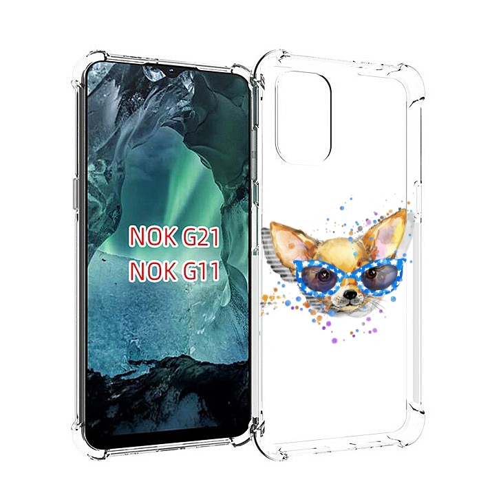 

Чехол Mypads Чихуа-Хуа В Очках Для Nokia G11/G21, Прозрачный, Tocco