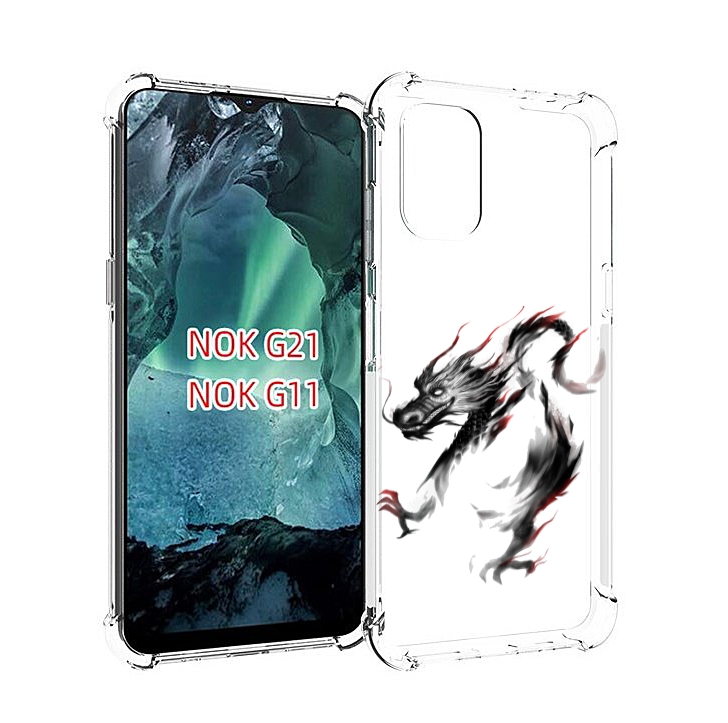 

Чехол Mypads Черный Дракон Для Nokia G11/G21, Прозрачный, Tocco